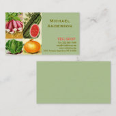 Landwirtschaft und Gemüseanbau Visitenkarte (Vorne/Hinten)