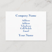 LANDWIRTSCHAFT VISITENKARTE (Rückseite)