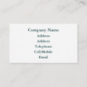 LANDWIRTSCHAFT VISITENKARTE (Rückseite)