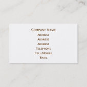 LANDWIRTSCHAFT VISITENKARTE (Rückseite)