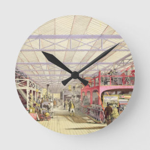 Landwirtschaft, von "Dickinsons umfassendem Pictu Runde Wanduhr