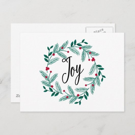 LANDWIRTSCHAFT WREATH HAND LETTERED POSTKARTE (Vorne/Hinten)