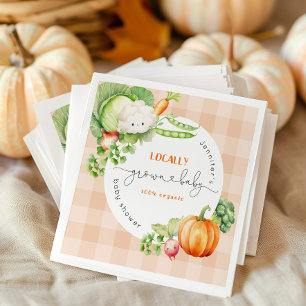 Landwirtschaftlich gewachsene Babyfalldusche Pumpk Serviette
