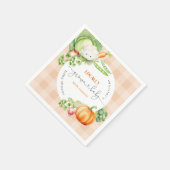 Landwirtschaftlich gewachsene Babyfalldusche Pumpk Serviette (Ecke)
