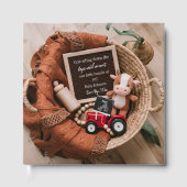 Landwirtschaftlich gewebter Baby-Fotoalbum-Andenke Gästebuch (Vorderseite)