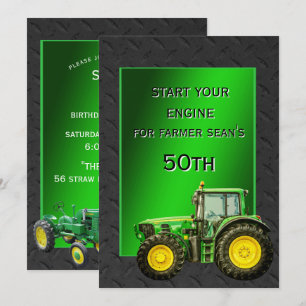 Landwirtschaftliche 50. Geburtstagsfeier Einladung
