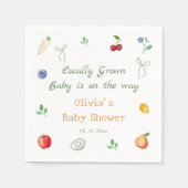 Landwirtschaftliche Babydusche Serviette (Vorderseite)