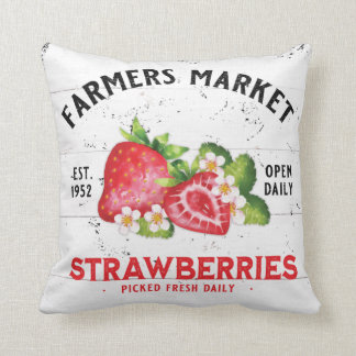 LANDWIRTSCHAFTLICHE BAUERN MARKT STRAWBERRY STRAWB KISSEN