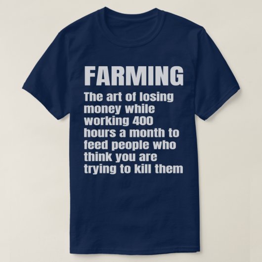 Landwirtschaftliche Definition Witziger Bauer Land T-Shirt (Design vorne)