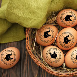 landwirtschaftliche Eier Familienfarm Vintages Häh Gummistempel<br><div class="desc">Bio Eier Familienfarm Vintag Rustikales Hühnchen für Ihre Bauernproduktion,  von mir handgezeichnet. Rundform</div>