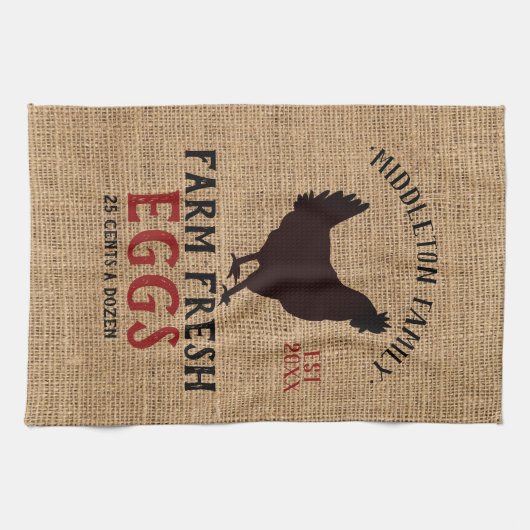 landwirtschaftliche 🥚 🐓 Eier Geschirrtuch (Horizontal)