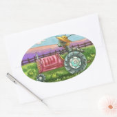 LANDWIRTSCHAFTLICHE FEHLERSCHEIBE AUF TRACTOR STIC OVALER AUFKLEBER (Umschlag)