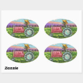 LANDWIRTSCHAFTLICHE FEHLERSCHEIBE AUF TRACTOR STIC OVALER AUFKLEBER (Blatt)