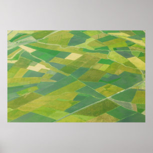 Landwirtschaftliche Flächen in Äthiopien Poster
