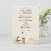 Landwirtschaftliche Hochzeit Einladung (Stehend Vorderseite)