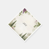 Landwirtschaftliche Hölzer Samen Weinberg Brautpar Serviette (Ecke)