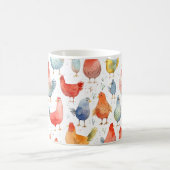 Landwirtschaftliche Hühner Kaffeetasse (Mittel)