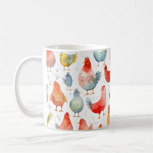 Landwirtschaftliche Hühner Kaffeetasse