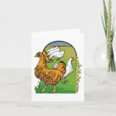 Landwirtschaftliche Hühner Karte (Vorderseite)