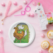 Landwirtschaftliche Hühner Pappteller (Party)