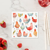 Landwirtschaftliche Hühner Serviette (Beispiel)