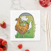 Landwirtschaftliche Hühner Serviette (Beispiel)