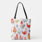 Landwirtschaftliche Hühner Tasche (Rückseite)