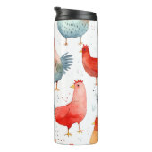 Landwirtschaftliche Hühner Thermosbecher (Nach rechts gedreht)