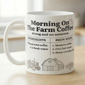 Landwirtschaftliche Kaffeezubereitungsschritte Mor Kaffeetasse