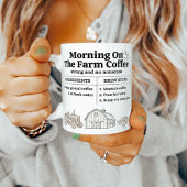 Landwirtschaftliche Kaffeezubereitungsschritte Mor Kaffeetasse