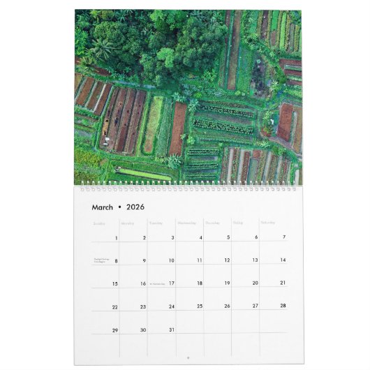 Landwirtschaftliche Kalender Zuhause Wall Farm Lif (Mär 2026)
