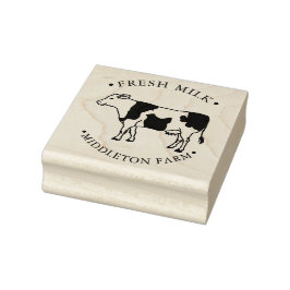 landwirtschaftliche Kuh - frische Milch Gummistempel