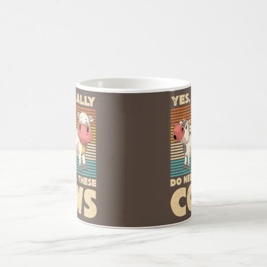 Landwirtschaftliche Kuh Lover Funny Bauer Farm Tie Kaffeetasse (Mittel)