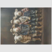 Landwirtschaftliche Kühe Seidenpapier (Vorderseite)