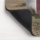 Landwirtschaftliche Landschaft nach Ernte Mousepad (Ecke)