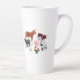 Landwirtschaftliche Lebensdauer Latte Tasse