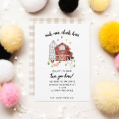 Landwirtschaftliche Nutztiere Barnyard Geburtstag Einladung