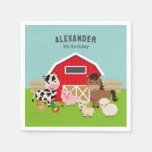 LANDWIRTSCHAFTLICHE PARTY EINLADUNG SERVIETTE (Vorderseite)