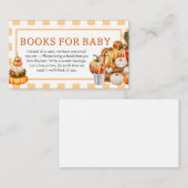 Landwirtschaftliche Pumpkin Baby-Duschbücher für B Begleitkarte (Vorne/Hinten)