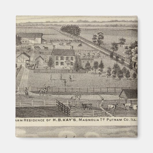 Landwirtschaftliche Residenzen von HB Kay und YA G Magnet (Vorne)