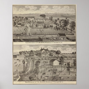 Landwirtschaftliche Residenzen von HB Kay und YA G Poster