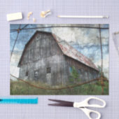 Landwirtschaftliche Rustikale Vintage Textur Seidenpapier (Handwerk)