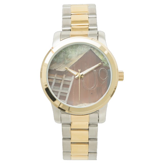 landwirtschaftliche Scheune im Land des Landkreise Armbanduhr (Vorderseite)