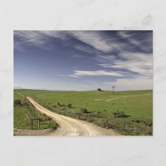 Landwirtschaftliche Straßenverflechtung zwischen W Postkarte (Vorderseite)