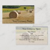 Landwirtschaftliche Strohballen auf einem Gebiet Visitenkarte (Vorne/Hinten)