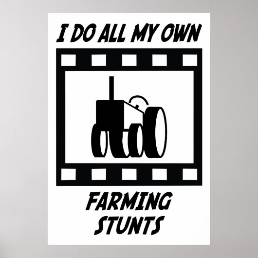 landwirtschaftliche Stunts Poster (Vorne)