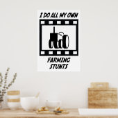 landwirtschaftliche Stunts Poster (Küche)