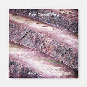 Landwirtschaftliche Terrassen, Pisac Citadel, Peru Magnet