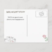 Landwirtschaftliche Theme Kühe Save the Date Postk Ankündigungspostkarte (Rückseite)