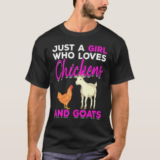 Landwirtschaftliche Tier Mädchen Landwirtin Frauen T-Shirt